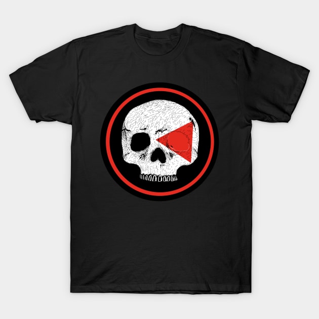 Human Skull T-Shirt by HananAlshehri